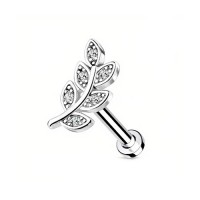 Piercing Labret Modelo 23 Rosca Interna Aço 316L